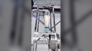 Línea de producción de extrusora de alimentos para mascotas para peces de 500 kg/h