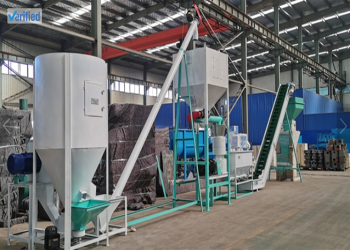 1t/h, 2t/h mueren completamente cadena de producción del pienso para la cadena de producción de la pelotilla de la alimentación de las aves de corral del conejo de la cabra del ganado de la alimentación de pollo