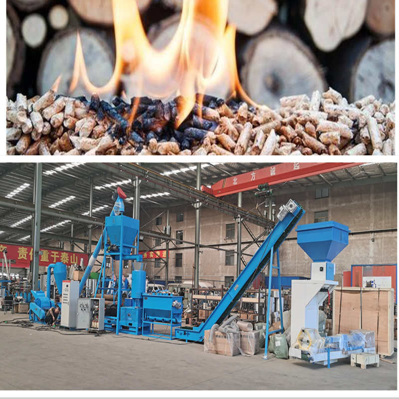 Línea de producción de pellets de biomasa de alta capacidad 1-10TPH para astillas de madera de paja de pino