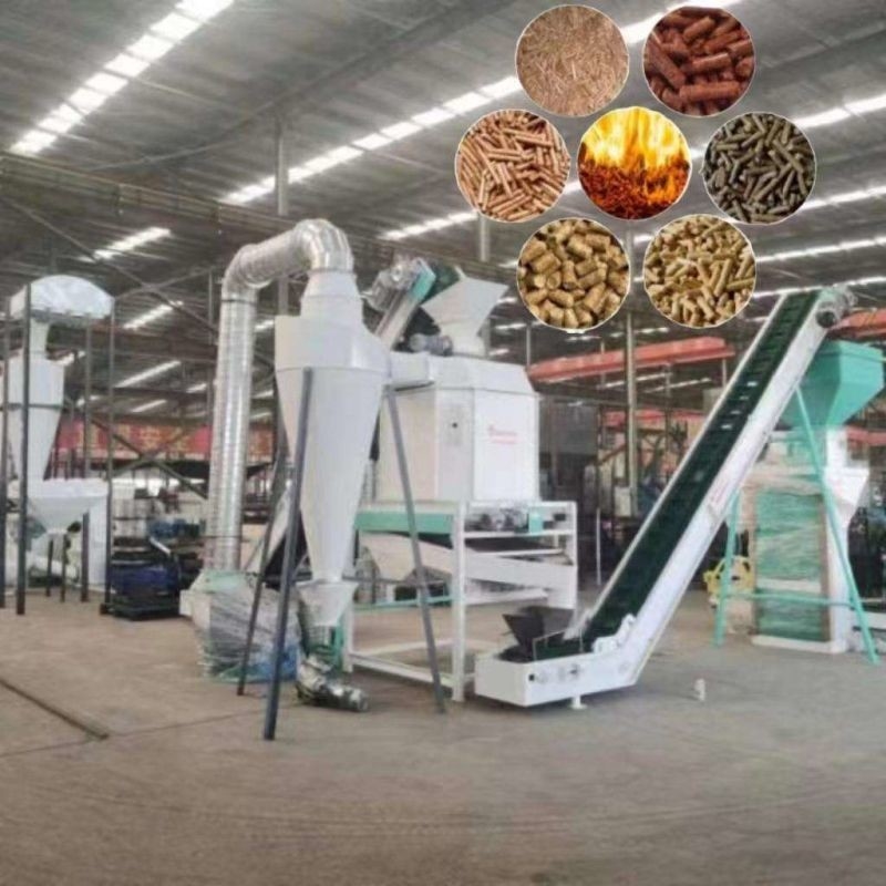 0.5 - Cadena de producción de madera de la pelotilla de la capacidad de 10 TPH cadena de producción de la biomasa de 6mm-12m m