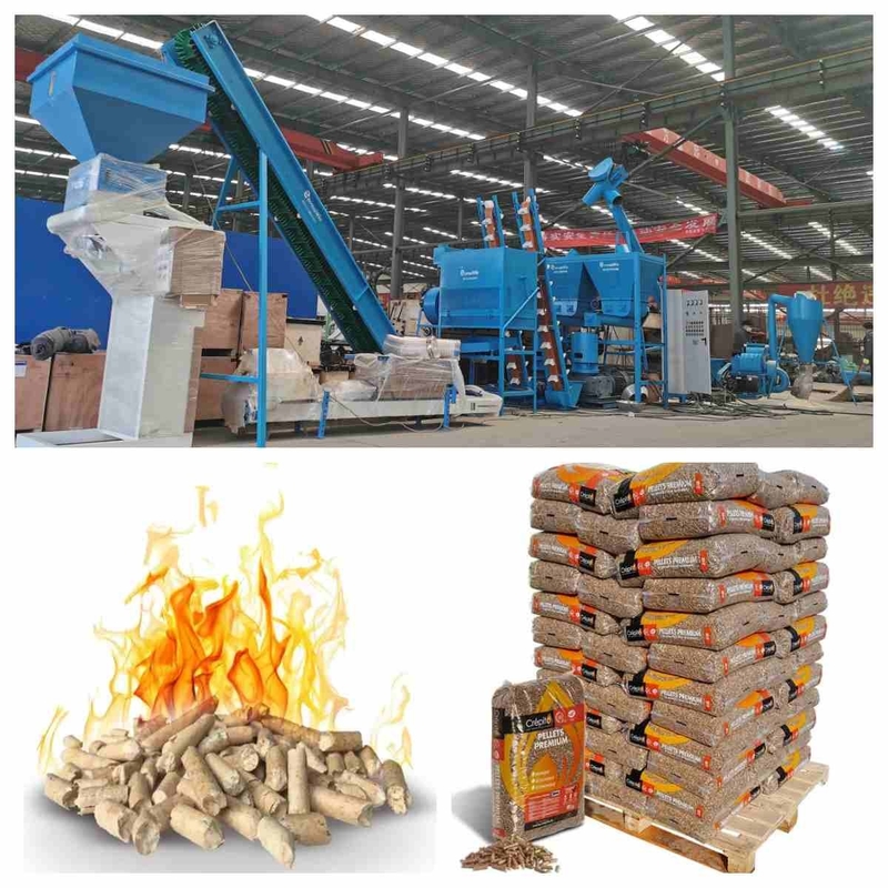 Máquina de madera llena automática del extrusor de la pelotilla del equipo de producción de la pelotilla 800-1000kg/H