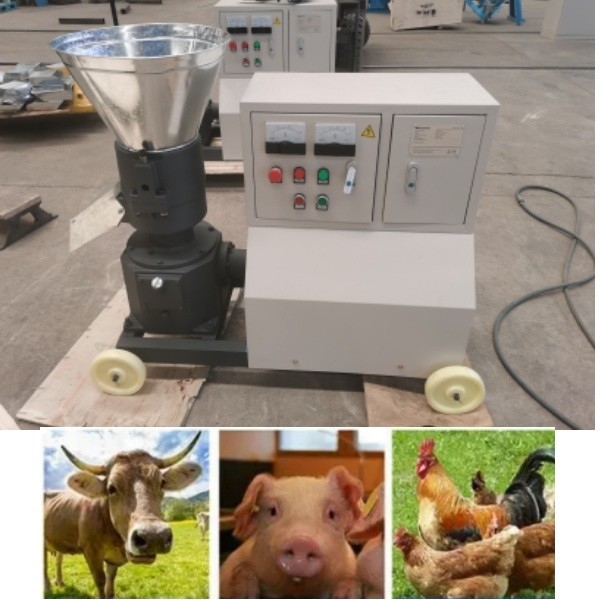 el diesel de la capacidad 80-1000kg/la pelotilla impulsada por motor de la alimentación de la máquina de la pelotilla del pienso muele fácil actúa la fabricación de la alimentación de las aves de corral