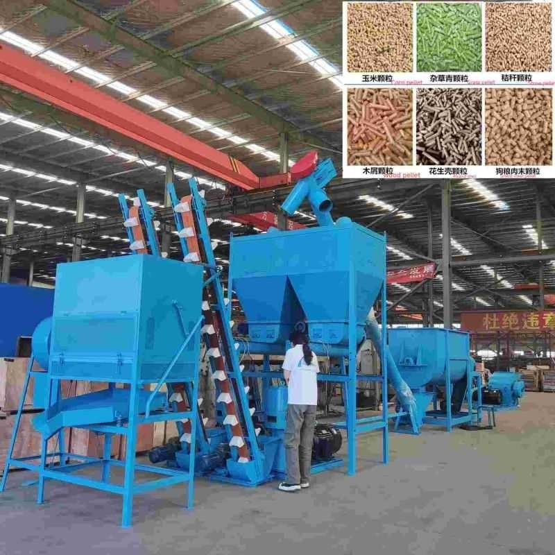 Cadena de producción estándar de la pelotilla de la alimentación A1 1-20t/H para el proceso del pienso