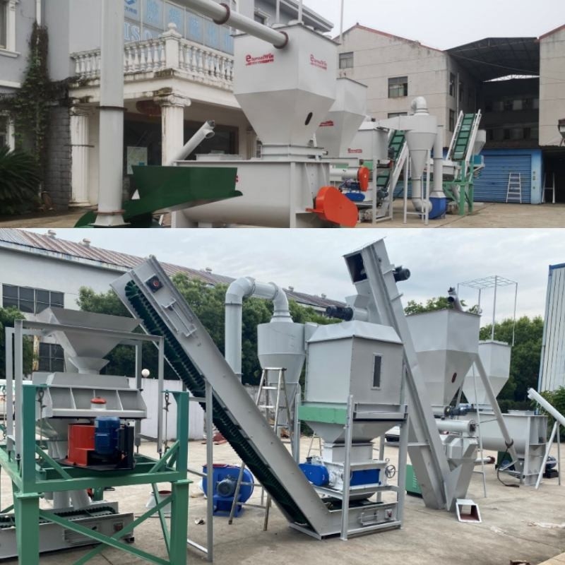 100kg a la cadena de producción de la pelotilla de la alimentación de 10 Ton Pellet Mill Machine Animal combustible de la biomasa