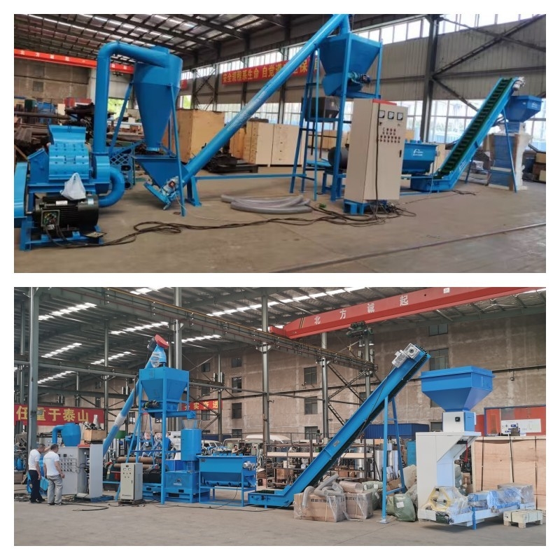 alta densidad de madera de la máquina de la pelotilla de la basura de Chip Pellet Machine 1-2tph de madera de 6-12m m