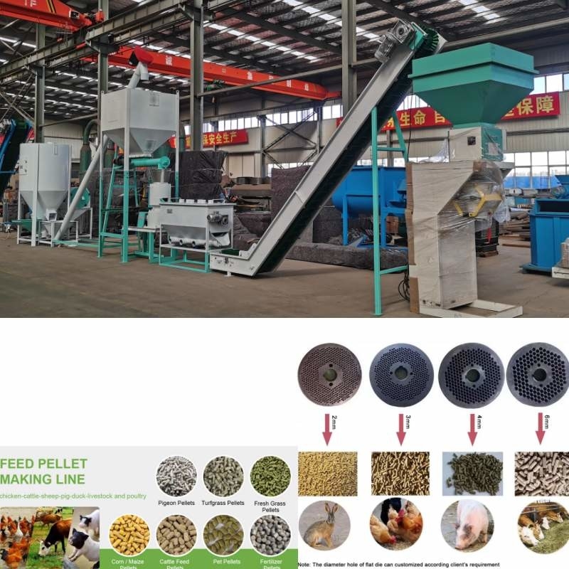 1 pelotilla de la hierba de Ton Livestock Animal Feed Machinery que hace trigo del maíz de la máquina
