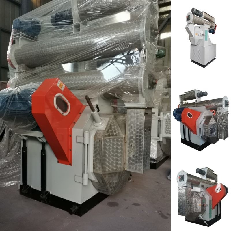 1-5 máquina horizontal de Ring Die Chicken Feed Manufacturing del molino de la pelotilla de Tons/H