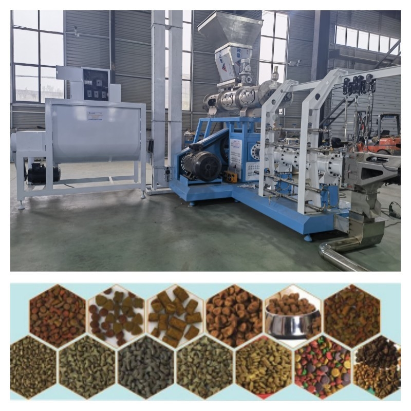 cadena de producción flotante de acero inoxidable de la alimentación de los pescados de 1-12m m poder 5.5-132kw del motor principal