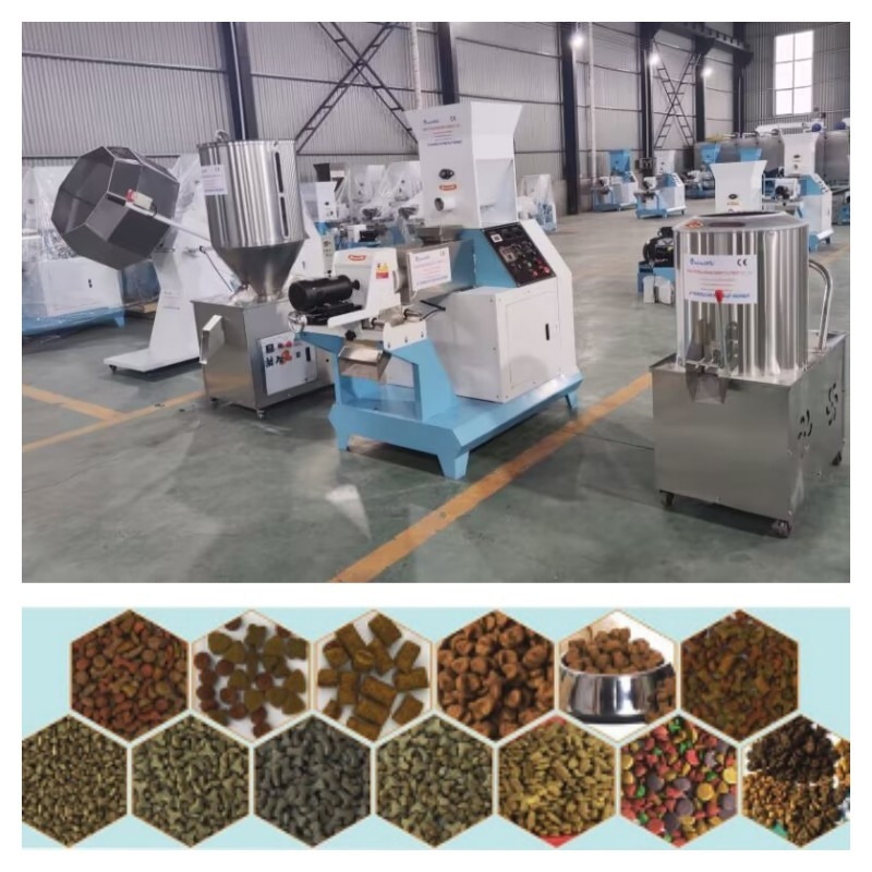 cadena de producción flotante de acero inoxidable de la alimentación de los pescados de 1-12m m poder 5.5-132kw del motor principal