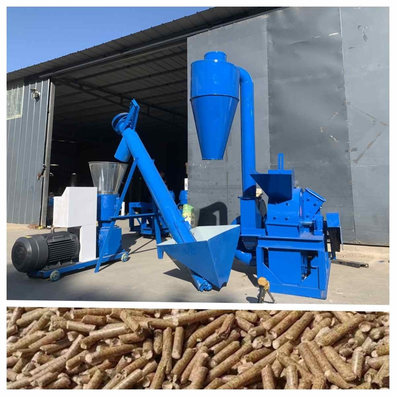 cadena de producción de madera de la pelotilla 300kg/H cadena de producción rentable de la pelotilla de la alimentación