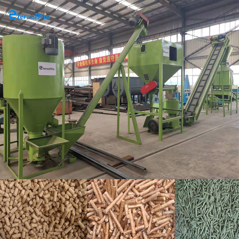 1-10 T/H 	Cadena de producción de la pelotilla del pienso pelotilla de las aves de corral del ganado que hace la máquina