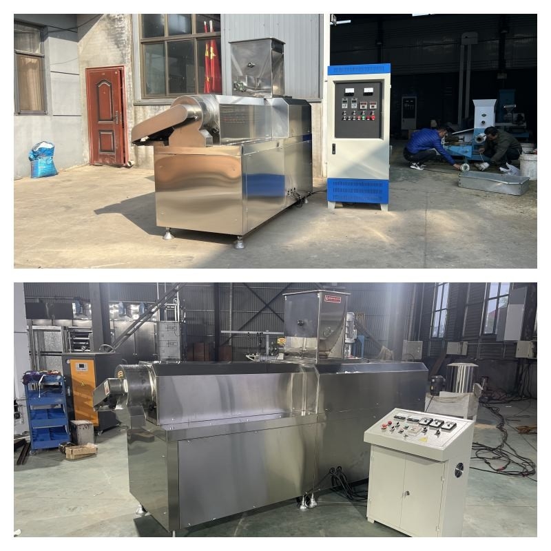 200~500 kg/h Extructor de alimento seco para mascotas de doble tornillo Extructor de alimento para peces de tipo seco