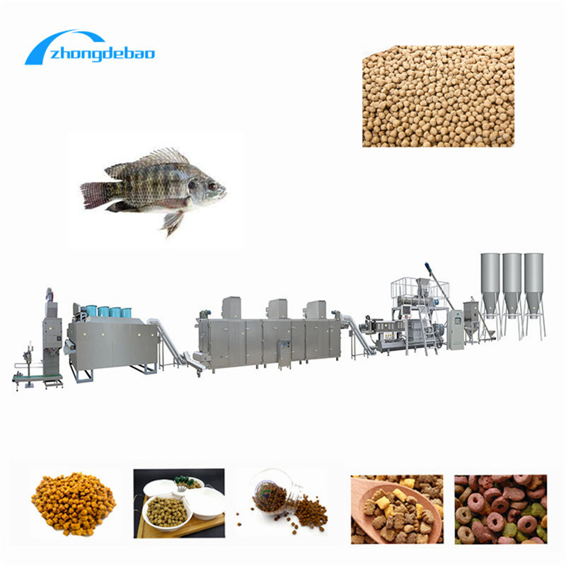 los pescados flotantes 6-10ton alimentan la cadena de producción línea de la transformación de los alimentos de pescados de 0.75-3kw