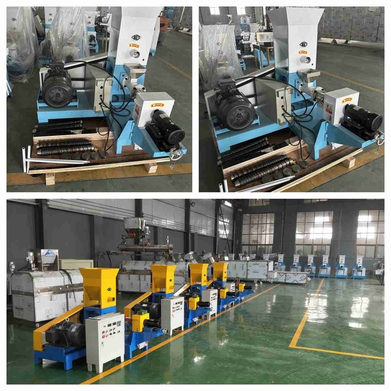prensa de tornillo flotante de máquina de la pelotilla de la alimentación del animal doméstico de la máquina del extrusor de la alimentación de la Tilapia 100-200kg/H