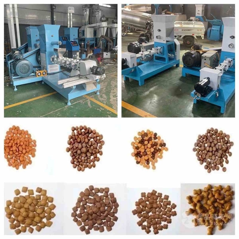 200-500kg/H tipo seco máquina flotante 2.5mm-6m m de la alimentación de los pescados del extrusor de la alimentación de los pescados pequeña