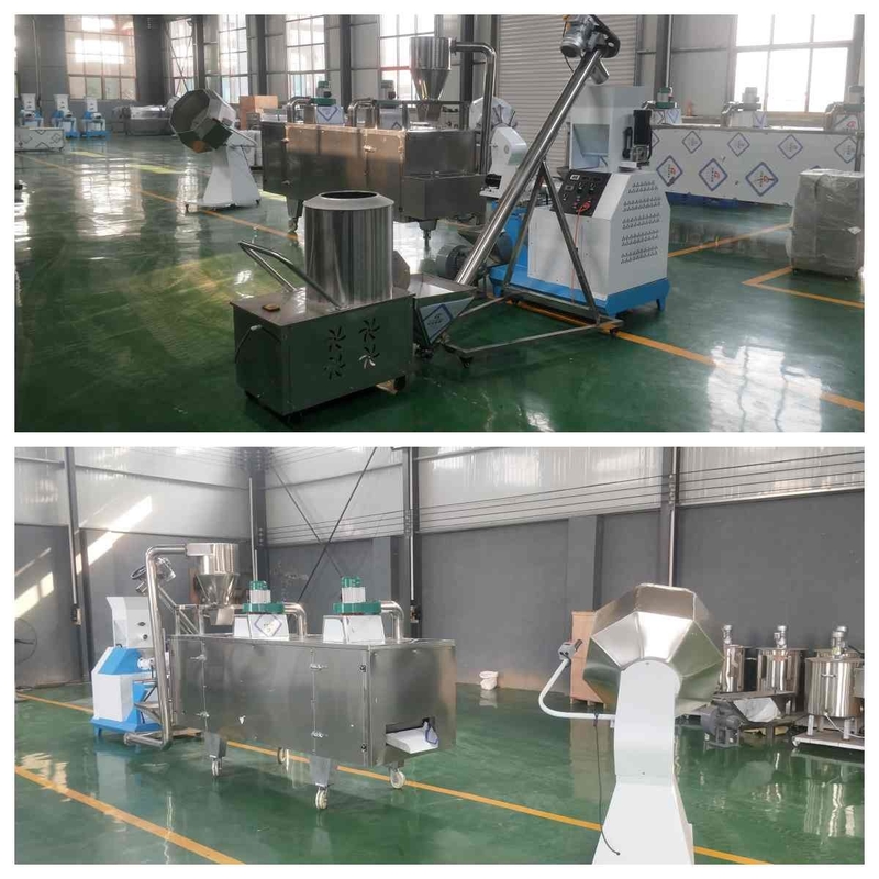 pequeña cadena de producción de la harina de pescado 200-300kg/H perro Cat Fish Extruder Machine