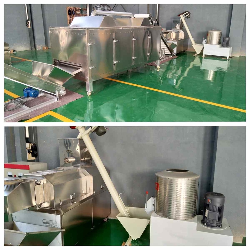 Línea de transformación seca del alimento para animales de la alimentación de los pescados de Cat Food Making Machine 37-160kw del perro