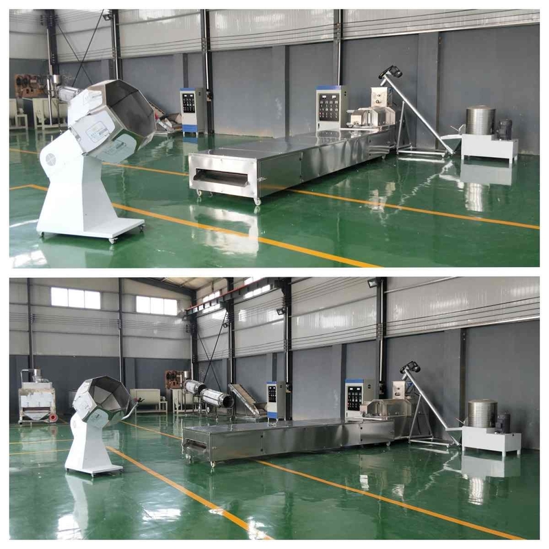 Línea de transformación seca del alimento para animales de la alimentación de los pescados de Cat Food Making Machine 37-160kw del perro