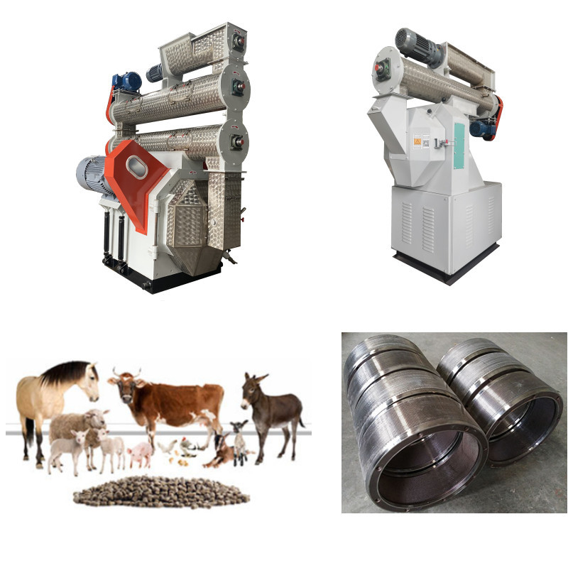 Línea de producción de pellets de alimentación de alta eficiencia Mezcla de trituración limpia Granulado Pantalla de enfriamiento y embalaje