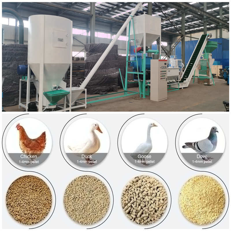 Molino de la pelotilla de la alfalfa de la máquina 0.5-30 Tons/H de Ring Die Animal Feed Processing