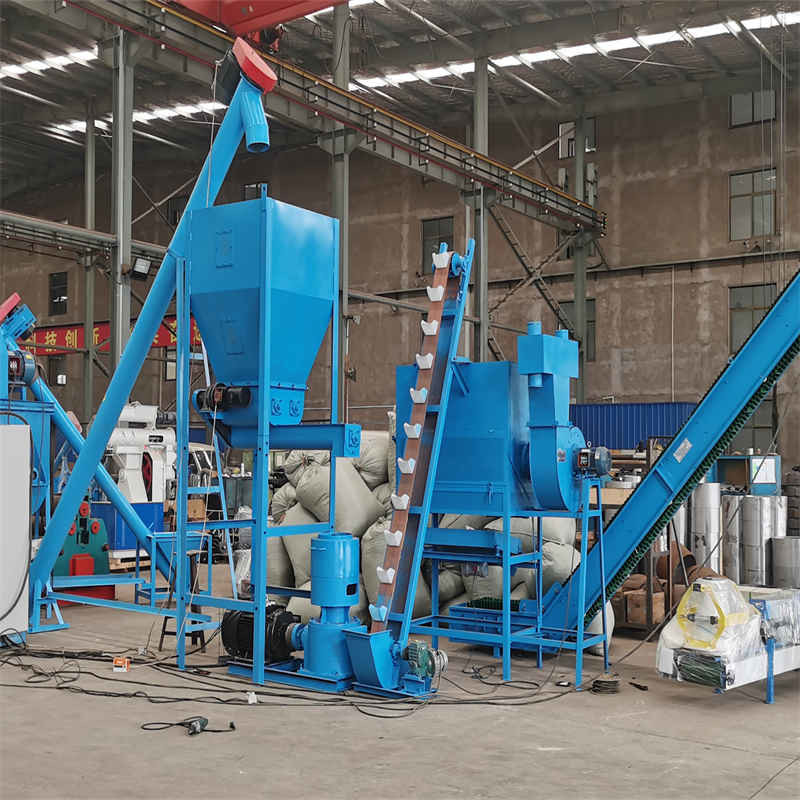 SGS Línea de producción de pellets para piensos Animales 500-1000 kg/h 17*5*5,5m