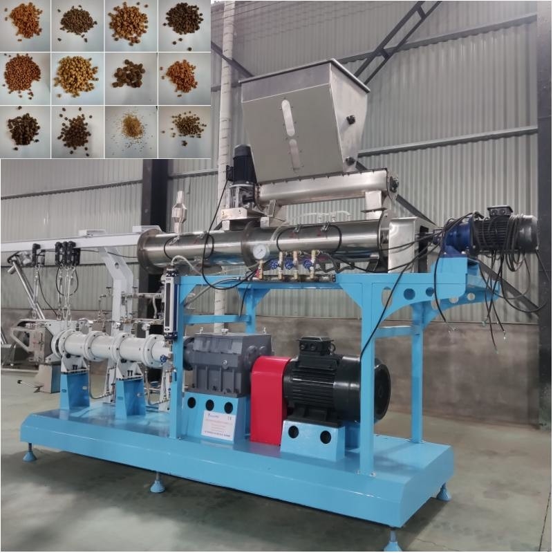 Máquina de extrusión de alimentación de doble tornillo de tipo húmedo para alto rendimiento