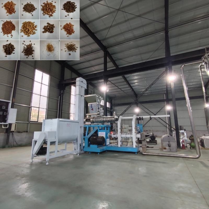 Máquina de alimentación de animales de tipo húmedo de alto rendimiento Extrusor de alimentación de peces flotante