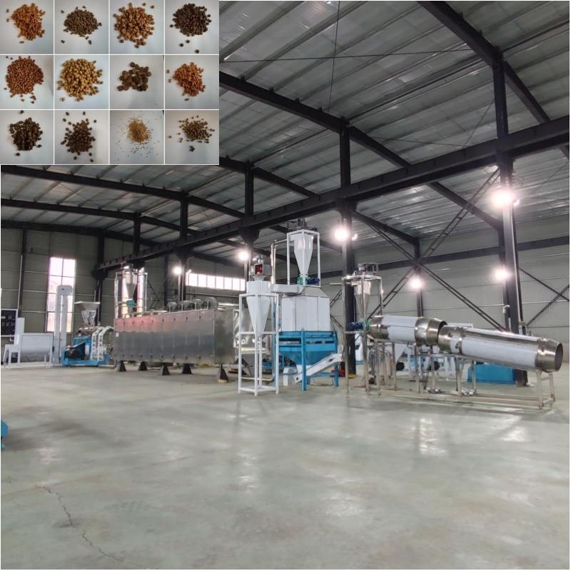 Máquina de alimentación de animales de tipo húmedo de alto rendimiento Extrusor de alimentación de peces flotante