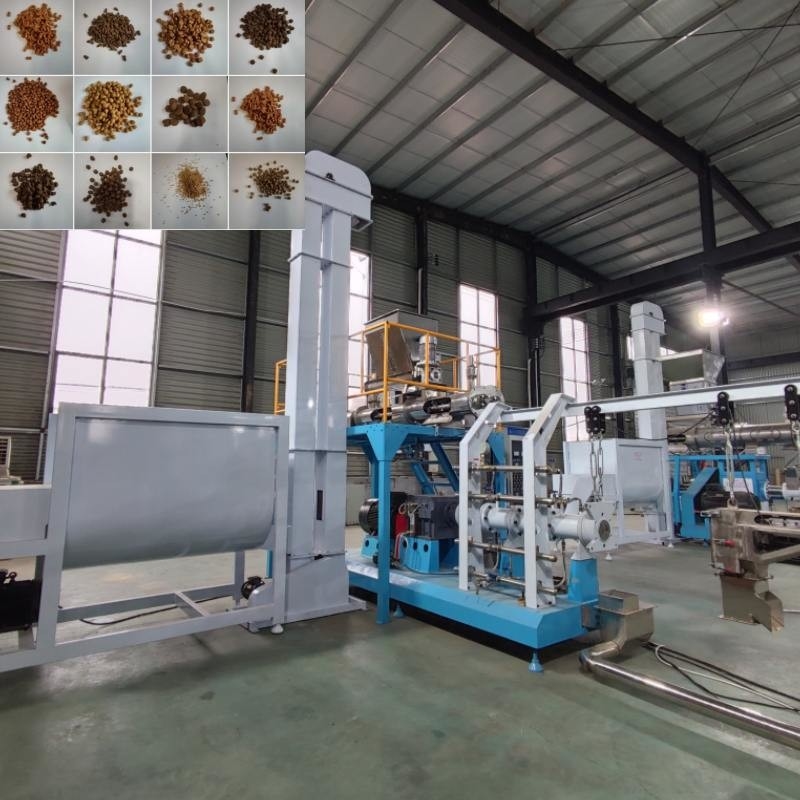 Máquina de alimentación de animales de tipo húmedo de alto rendimiento Extrusor de alimentación de peces flotante