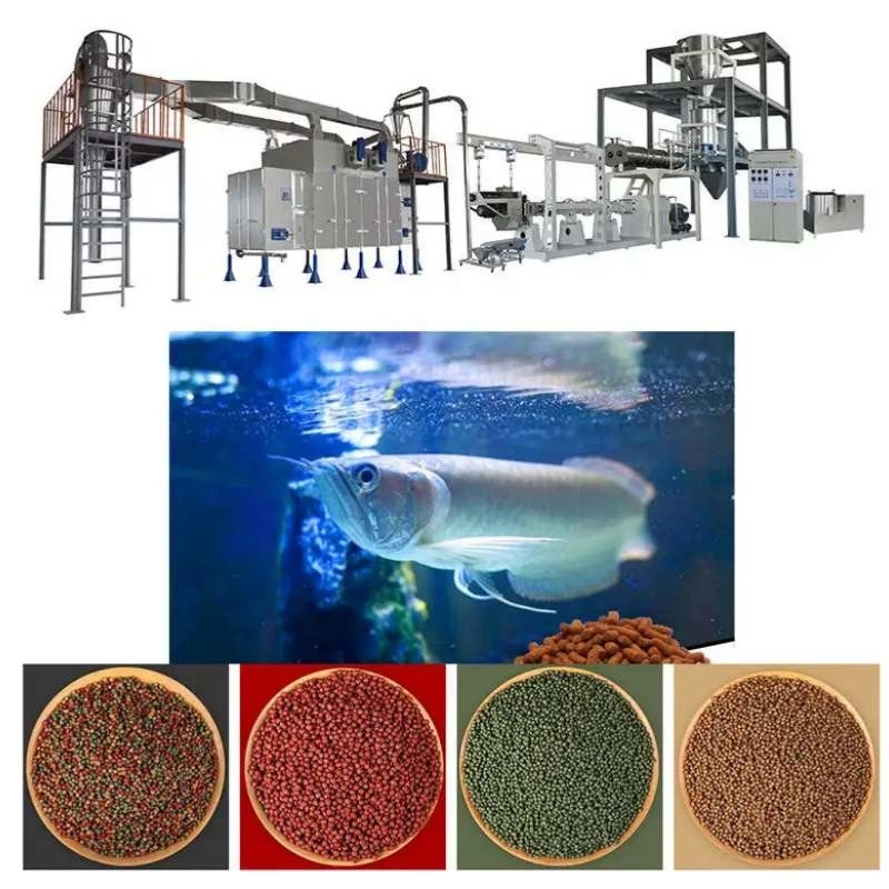 45-50kg/H Extrusora flotante de alimentación para peces Línea de producción flotante de alimentos para peces Acero inoxidable