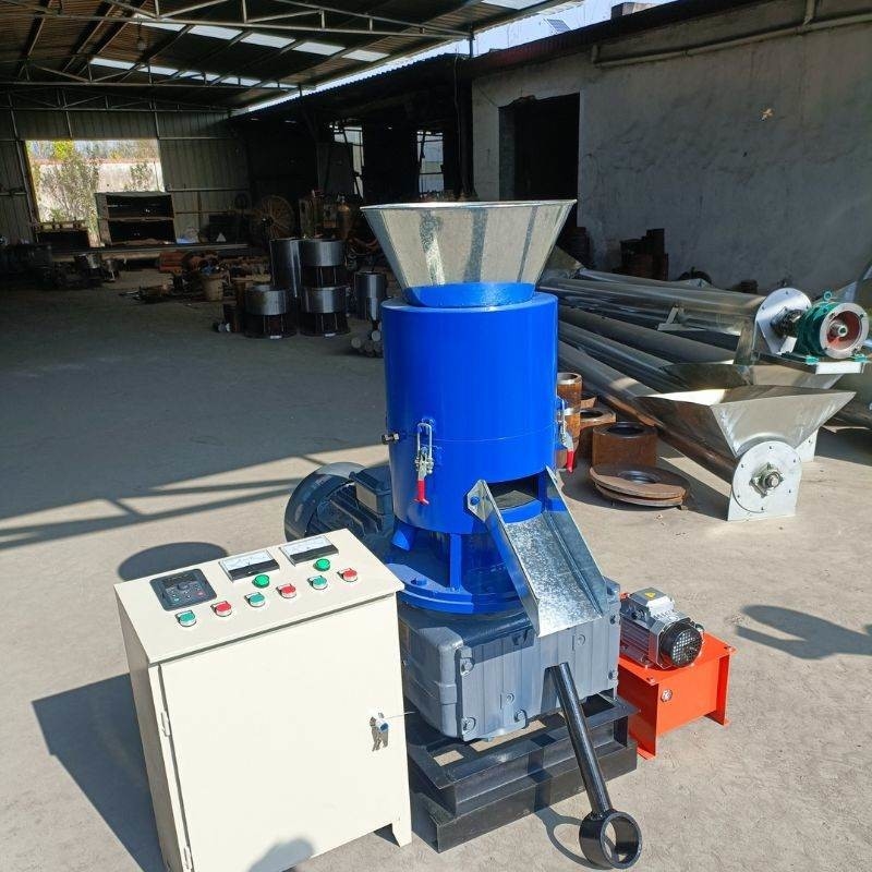 1 tonelada/h Pellet para la fabricación de aserrín de madera Molino de pellets de combustible Color personalizado