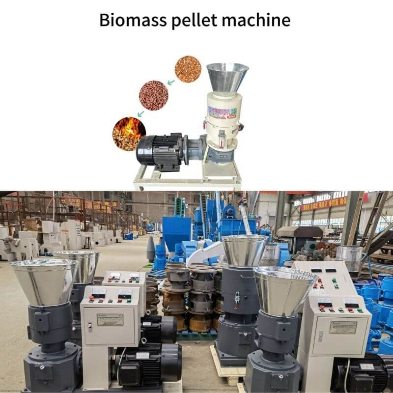 1 tonelada/h Pellet para la fabricación de aserrín de madera Molino de pellets de combustible Color personalizado