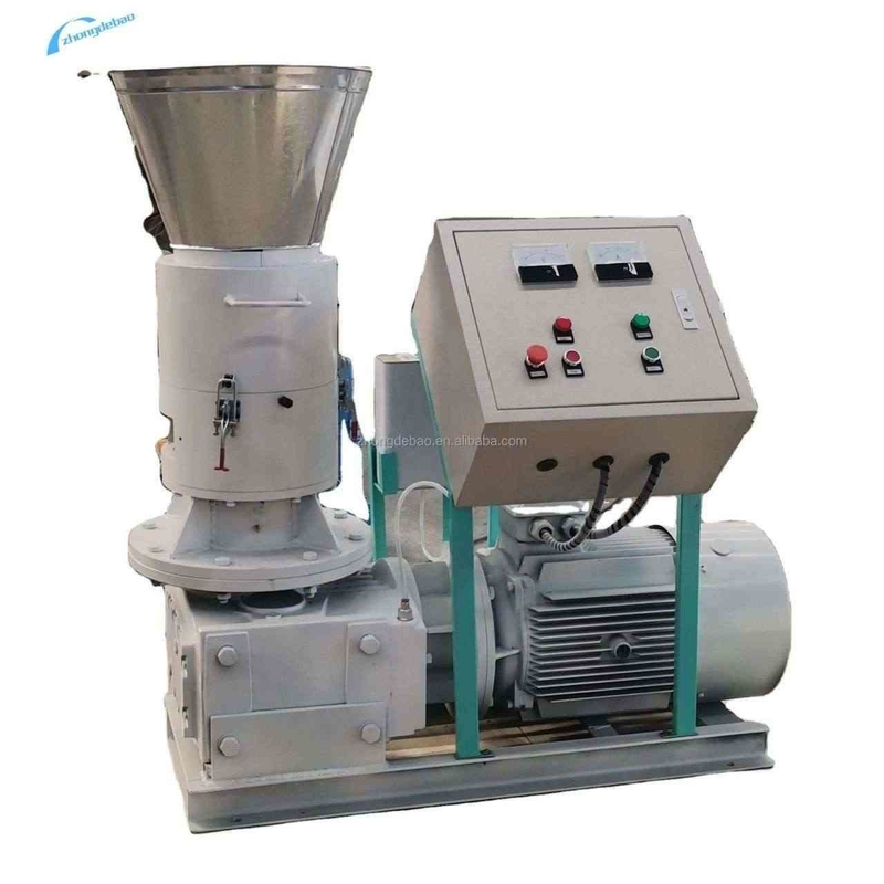 Mecánica de molino de pellets de madera de rodillos móviles 250-350 KG/h para pellets de aserrín de biomasa