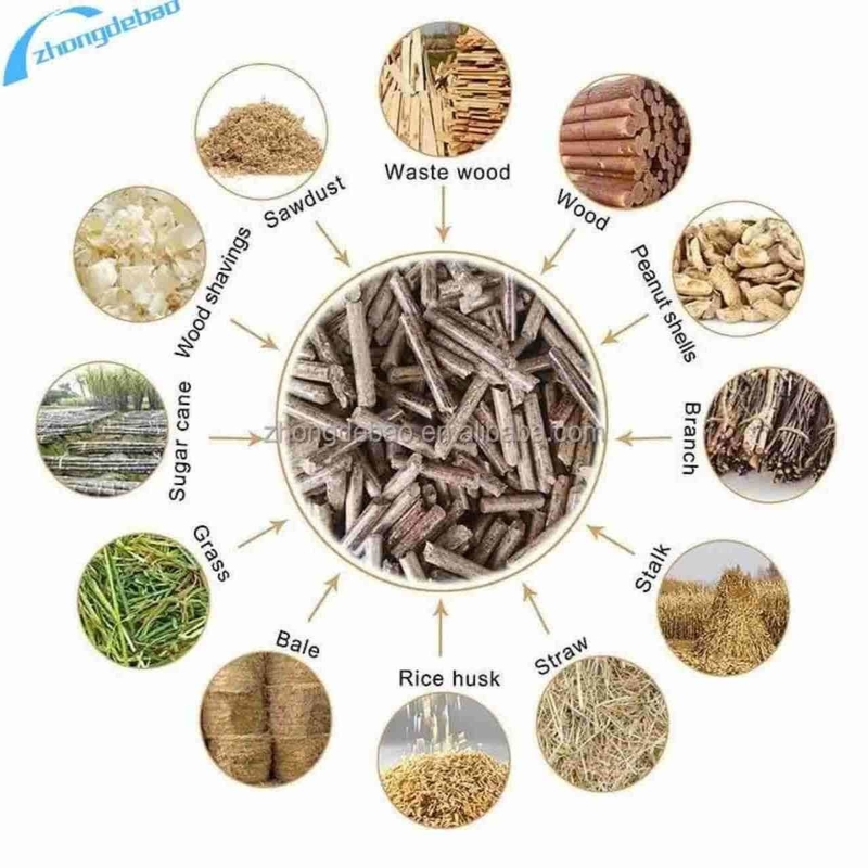 Mecánica de molino de pellets de madera de rodillos móviles 250-350 KG/h para pellets de aserrín de biomasa