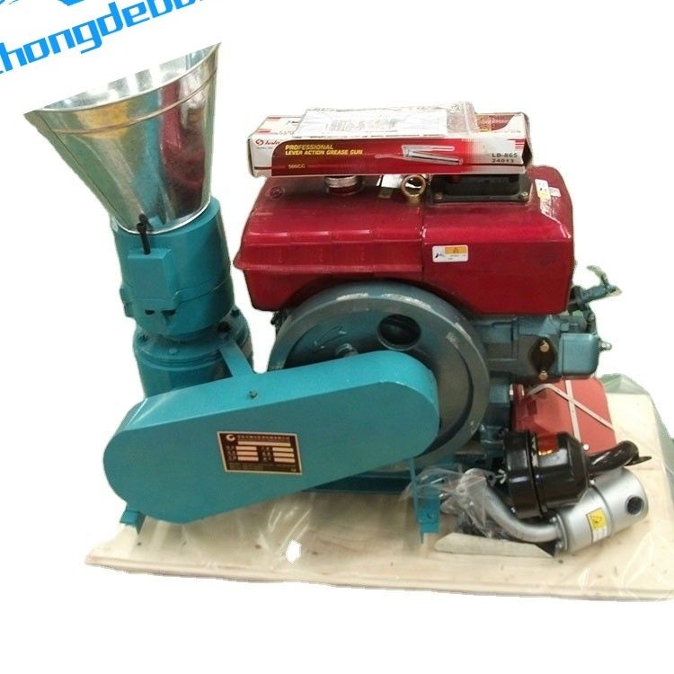 Máquina de molino de pellets de madera para motor diesel 60-800 kg/h para piensos de aves de corral