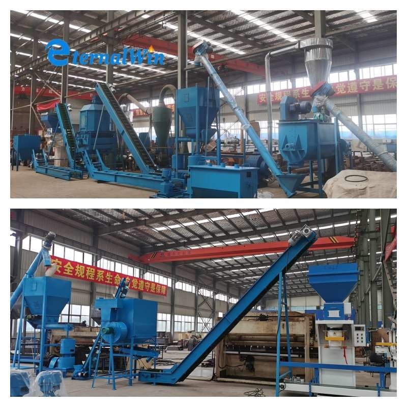 Contenido de humedad de las materias primas ≤ 20% Línea de producción de pellets para piensos con rendimiento