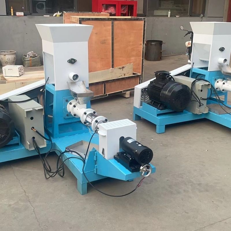 50~2000kg/h Extrusora de alimentación para peces de acero inoxidable calefacción eléctrica por vapor de tornillo único o doble