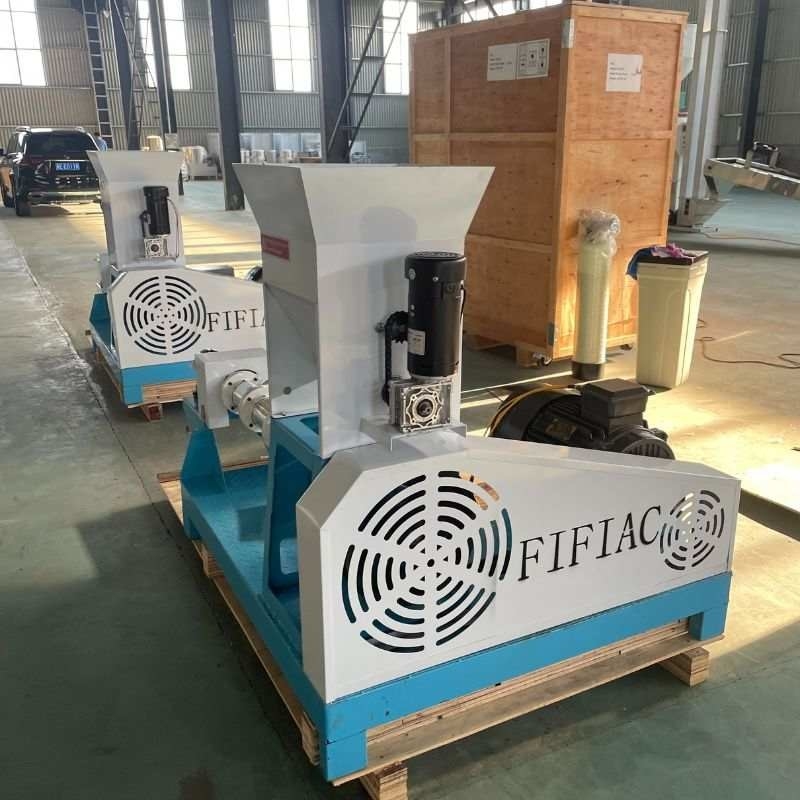 Extrusora eléctrica de alimentación para peces de tipo seco con calefacción por vapor con potencia trifásica y capacidad de 50-2000 kg/h