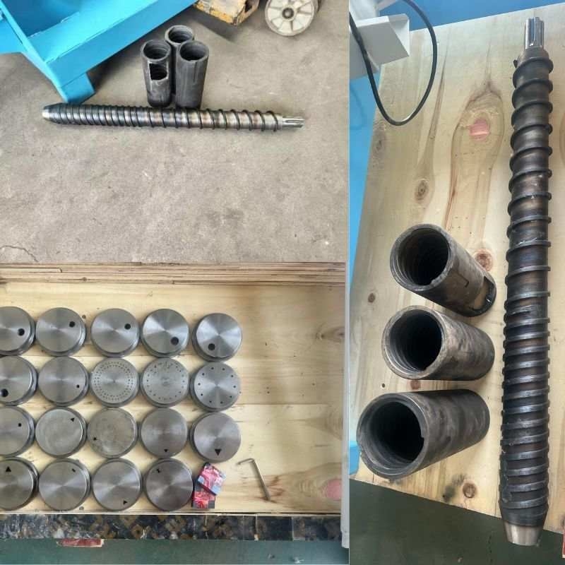 Máquina de alimentación de peces de tipo seco de tornillo único con alimentación automática