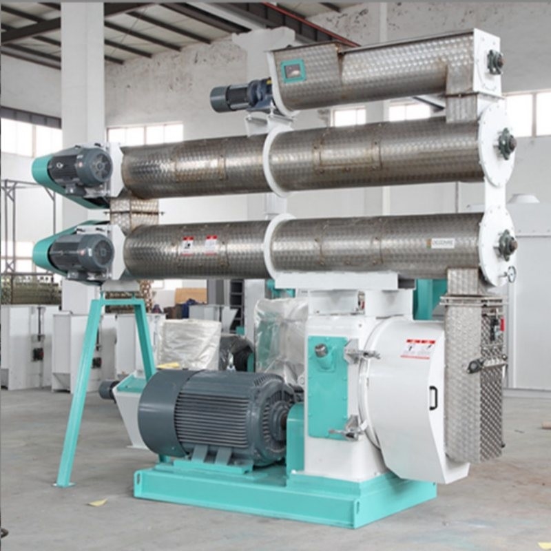 2-4 T/H Ring Die Feed Pellet Mill con un solo acondicionador para la fabricación de pellets para piensos para animales