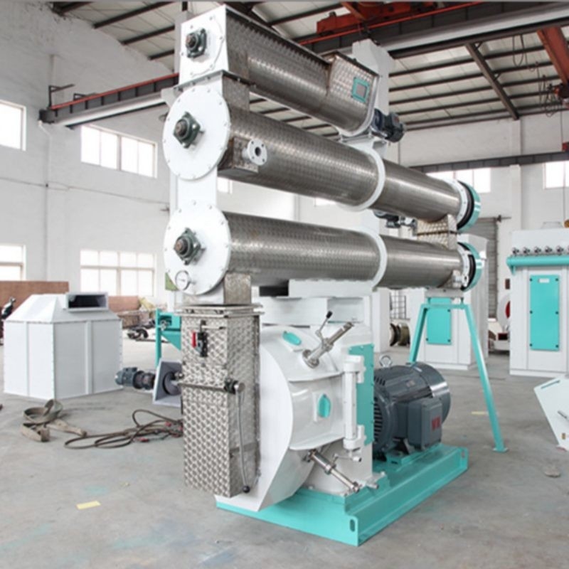 2-4 T/H Ring Die Feed Pellet Mill con un solo acondicionador para la fabricación de pellets para piensos para animales