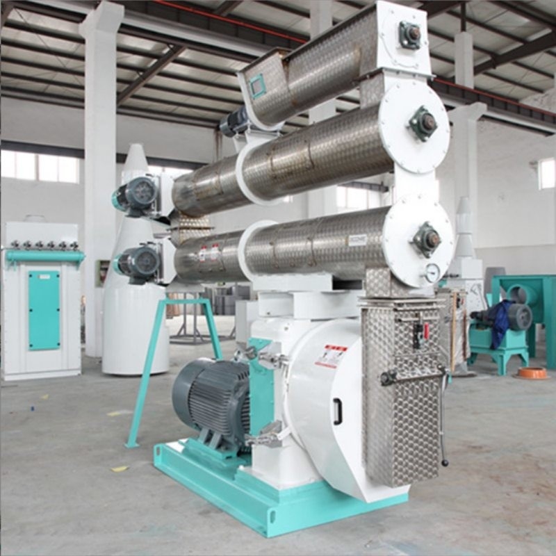 2-4 T/H Ring Die Feed Pellet Mill con un solo acondicionador para la fabricación de pellets para piensos para animales