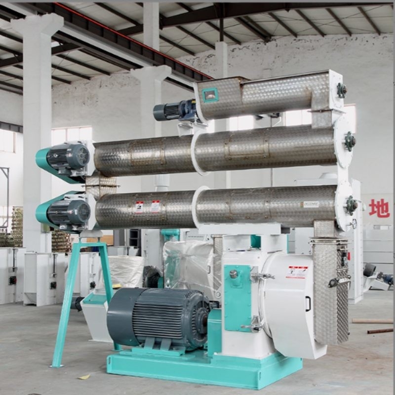 2-4 T/H Ring Die Feed Pellet Mill con un solo acondicionador para la fabricación de pellets para piensos para animales