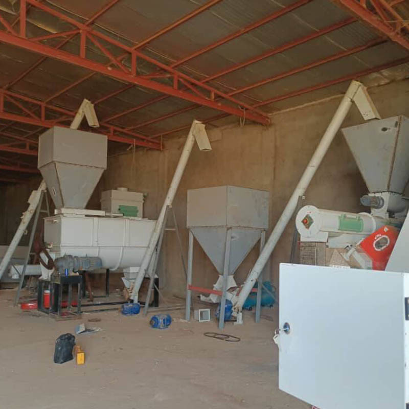 Máquina de embalaje automática Línea de producción de pellets para alimentos para animales para granos 1-12 mm