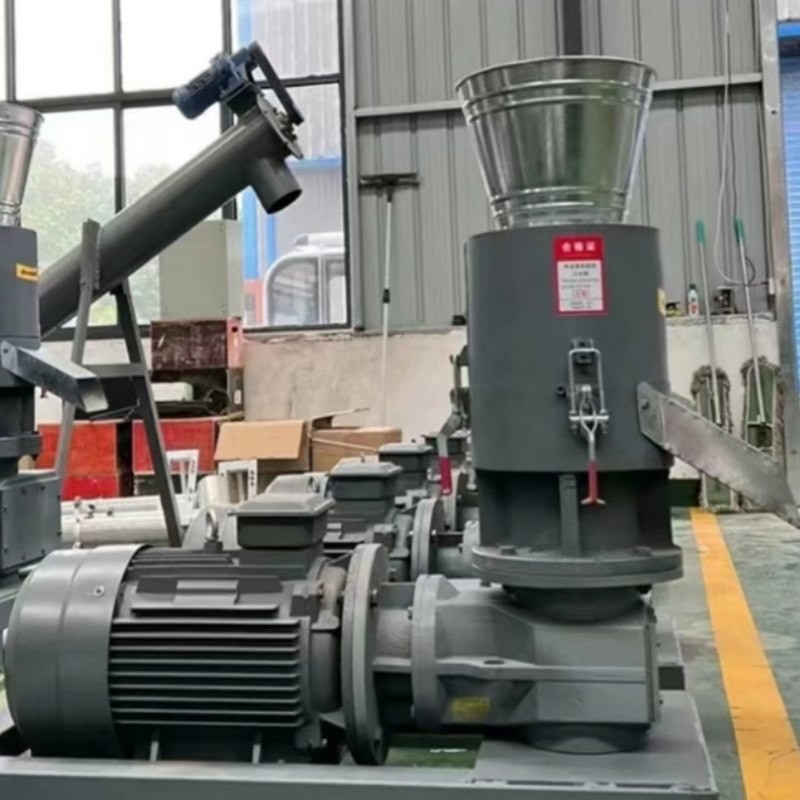7.5KW personalizado para hacer pellets de madera Máquina de pellets de biomasa Pequeña máquina de pellets de biomasa Máquina de pellets totalmente automática