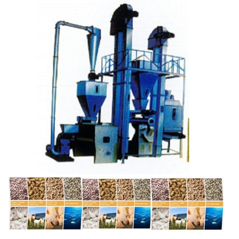 Línea de producción de pellets para piensos de 1 a 12 mm