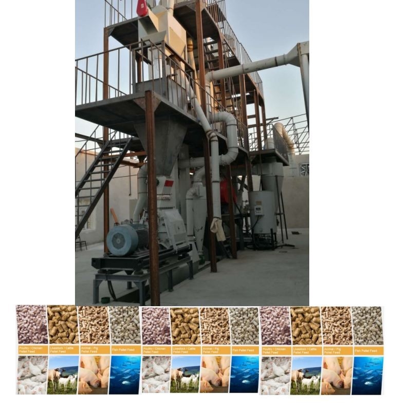 Línea de producción de pellets para piensos de 1 a 12 mm
