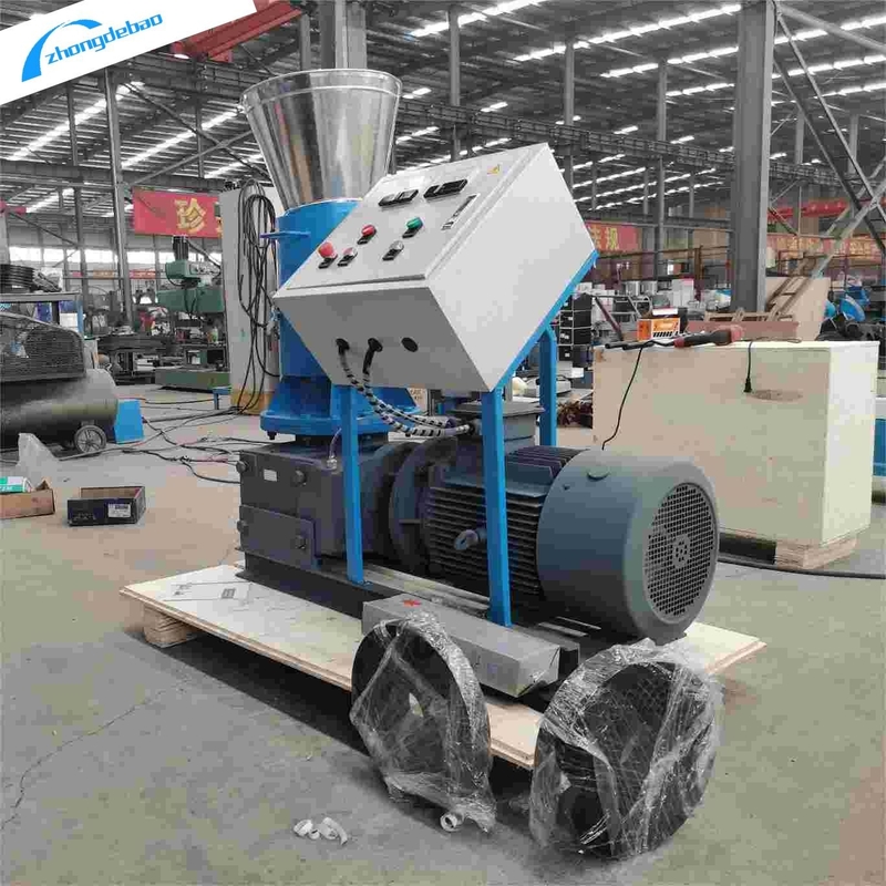 Mecánica de molino de pellets de madera de rodillos móviles 240-340 KG/h para biomasa de aserrín de madera