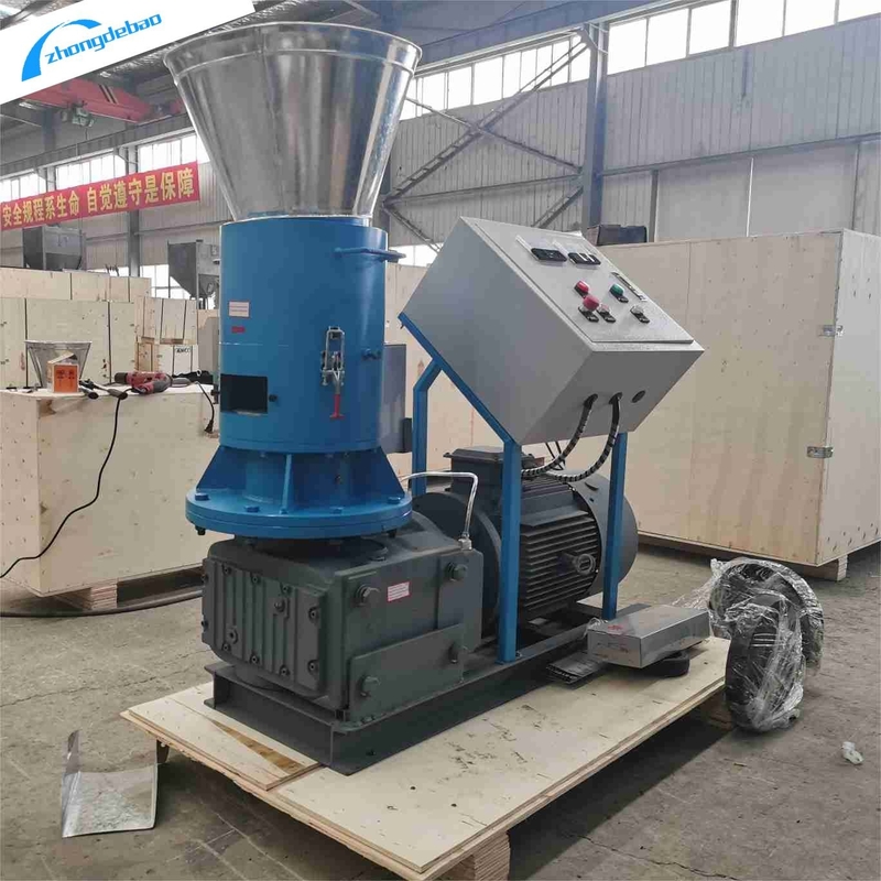 Mecánica de molino de pellets de madera de rodillos móviles 240-340 KG/h para biomasa de aserrín de madera
