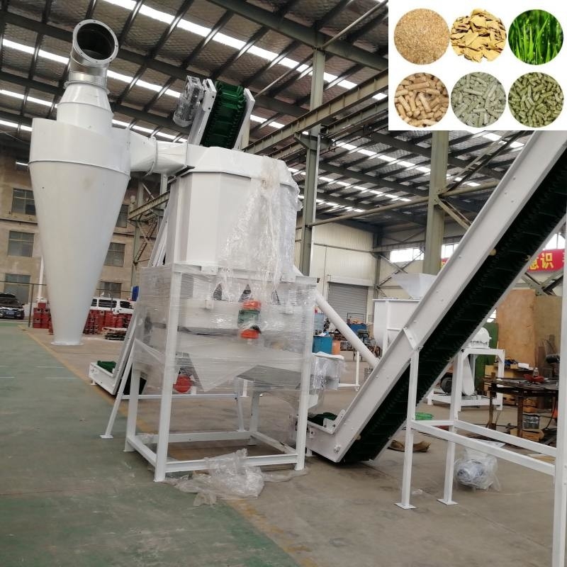 Línea de producción de pellets para piensos para animales Alimentación de aves de corral Máquina de pelletización para producir pellets para piensos para animales